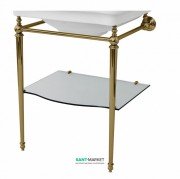 Консоль під раковину ArtCeram Hermitage на 68 см з полицею бронза HEA015 72