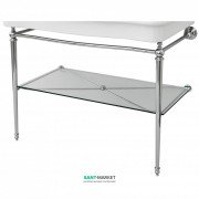 Консоль під раковину ArtCeram Hermitage на 112 см з полицею хром HEA017 71