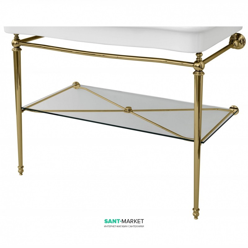 Консоль під раковину ArtCeram Hermitage на 112 см з полицею бронза HEA017 72