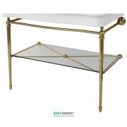 Консоль під раковину ArtCeram Hermitage на 112 см з полицею бронза HEA017 72