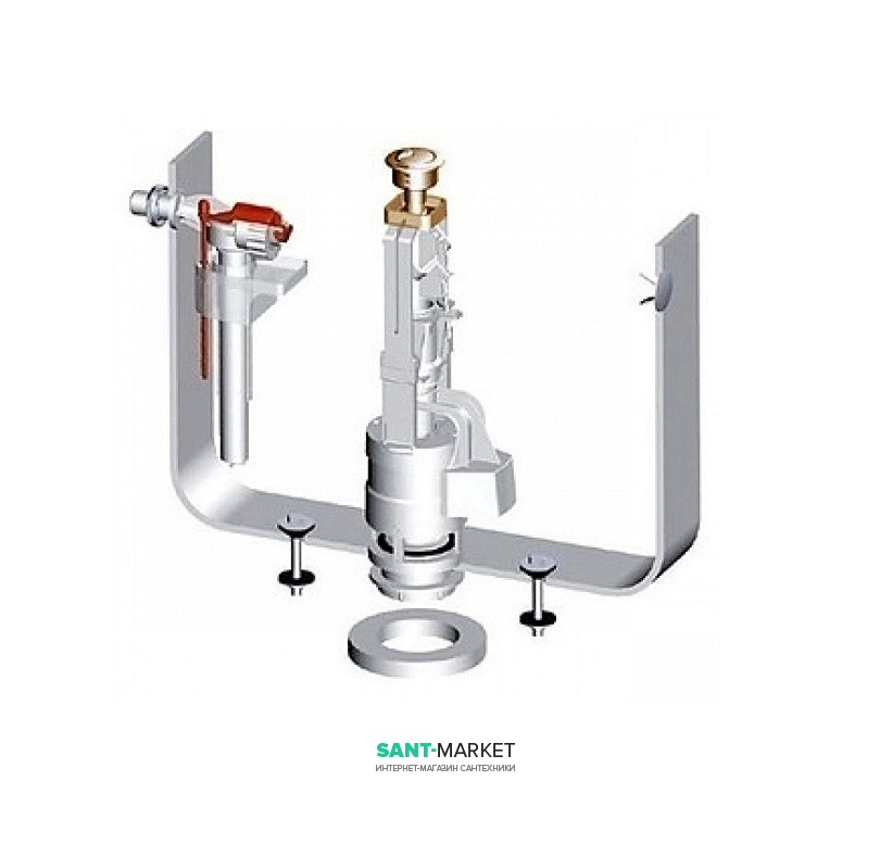 Механізм змиву для бачка унітазу Artceram Hermitage бронза HEA010 72