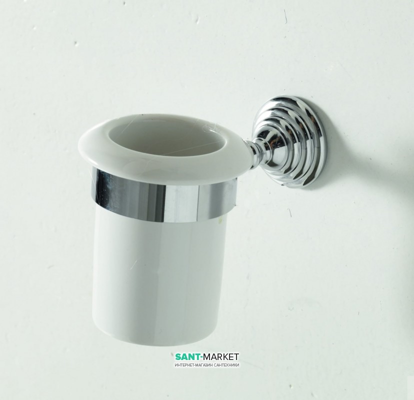 Cтакан для зубних щіток Artceram Victoria настінний білий / хром HEA027 71