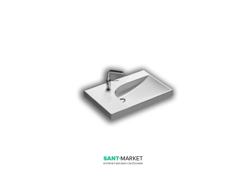 Раковина для ванної підвісна права Hatria GRANDANGOLO 75х50 см YXF801