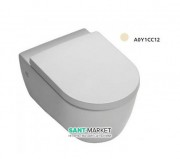 Унитаз подвесной безободковый Hatria Fusion 35.5х54 см слоновая кость A0Y1CC12