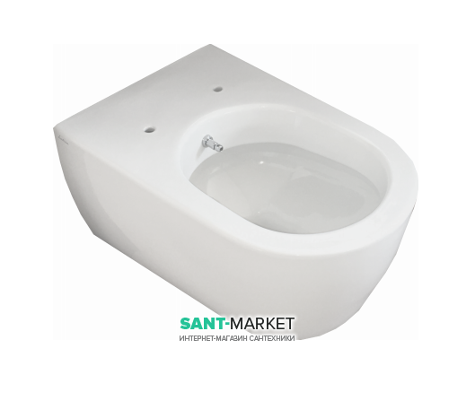 Унітаз підвісний безободковий Hatria Fusion Compact 35х48.5 см з функцією біде білий VBY1XQ01