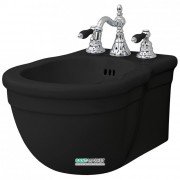 Биде подвесное Artceram Hermitage 36х55 см чёрный глянцевый HEB003 03;00