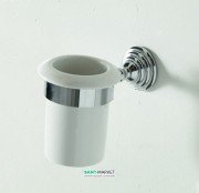 Cтакан для зубных щеток Artceram Victoria настенный белый/хром HEA027 71