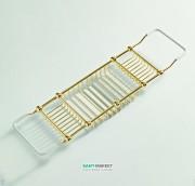 Полочка-решётка для ванной ArtCeram Victoria латунь/керамика золото HEA037 73