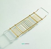 Полочка-решётка для ванной ArtCeram Victoria латунь/керамика золото HEA037 73