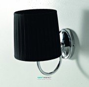 Светильник для ванной ArtCeram Victoria настенный чёрный/хром HEA038 71