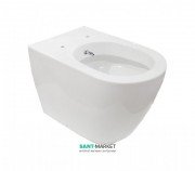 Унітаз підлоговий приставний Hatria Fusion 35.5х54 см з функцією біде білий VBYXVD01