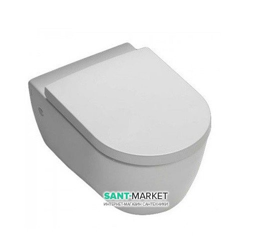 Унітаз підвісний безободковий Hatria Fusion 35.5х54 см білий матовий A0Y1CC25