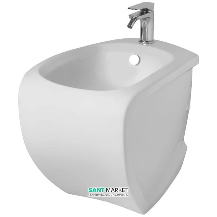 Биде напольное Artceram Hi-Line 38х54,5 см белый глянцевый HIB002 01;00