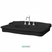 Раковина для ванной ArtCeram Hermitage 112х63 см чёрный глянцевый HEL004 03;00
