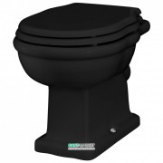 Унитаз напольный ArtCeram Hermitage 36х53 см чёрный глянцевый HEV003 03;00