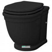 Унітаз підлоговий ArtCeram Hermitage 36х55 см чорний глянсовий HEV005 03; 00