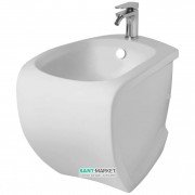 Биде напольное Artceram Hi-Line 38х54,5 см белый глянцевый HIB002 01;00