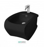 Биде подвесное Artceram Hi-Line 38х54,5 см чёрный глянцевый HIB001 03;00