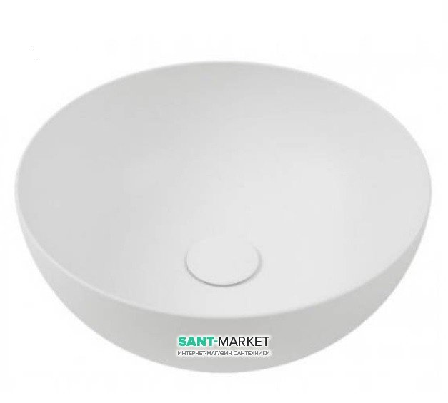 Раковина для ванной накладная Hatria HAPPY HOUR SLIM_Alchemy WHITE MATT 400x400 A0Y1VF25