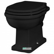 Унитаз напольный ArtCeram Hermitage 36х53 см чёрный глянцевый HEV002 03;00