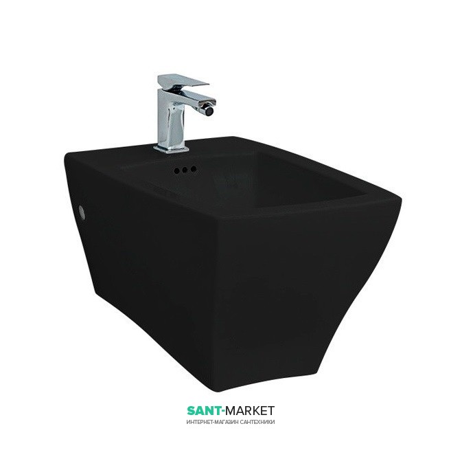 Биде подвесное Artceram JAZZ 36х53,5 см чёрный глянцевый JZB001 03;00