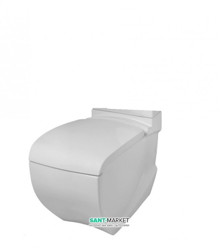 Чаша унитаза-моноблок ArtCeram Hi-Line 38х67,5 см белый глянцевый HIV003 01;00