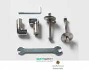 Комплект петель для сиденья с крышкой для унитаза ArtCeram JAZZ бронза JZA008 72