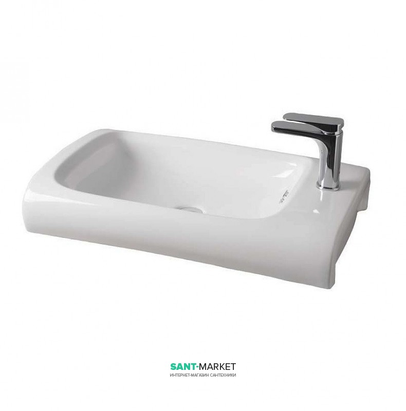 Раковина для ванной ArtCeram Hi-Line 70х41 см белый глянцевый HIL003 01;00