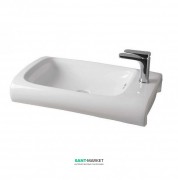 Раковина для ванной ArtCeram Hi-Line 70х41 см белый глянцевый HIL003 01;00