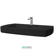 Раковина для ванной ArtCeram Jazz 91,5х48 см чёрный глянцевый JZL001 03;00