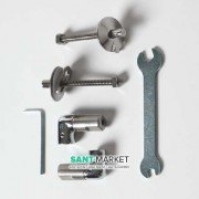 Комплект петель для сиденья с крышкой для унитаза ArtCeram JAZZ хром JZA008 71