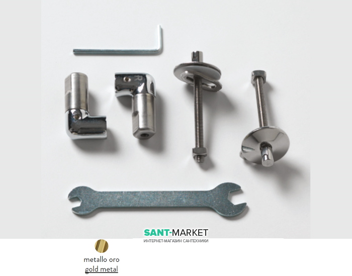 Комплект петель для сидіння з кришкою для унітазу ArtCeram JAZZ золото JZA008 73