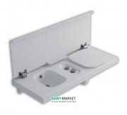 Подвесная система со встроенным унитазом справа и биде Hatria G-Full санфарфор белый YXJS01