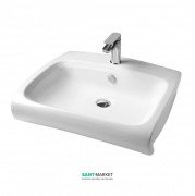 Раковина для ванної ArtCeram Hi-Line 65х51,5 см білий глянсовий HIL002 01; 00