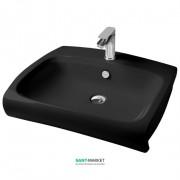 Раковина для ванної ArtCeram Hi-Line 65х51,5 см чорний глянсовий HIL002 03; 00