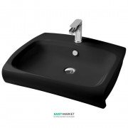 Раковина для ванної ArtCeram Hi-Line 65х51,5 см чорний глянсовий HIL002 03; 00