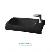Раковина для ванной ArtCeram Hi-Line 70х41 см чёрный глянцевый HIL003 03;00