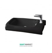 Раковина для ванной ArtCeram Hi-Line 70х41 см чёрный глянцевый HIL003 03;00