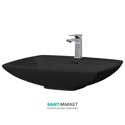 Раковина для ванной ArtCeram Jazz 70х48 см чёрный глянцевый JZL004 03;00
