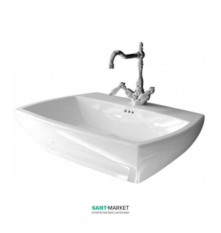 Раковина для ванной ArtCeram Jazz 70х48 см белый матовый JZL005 05;00