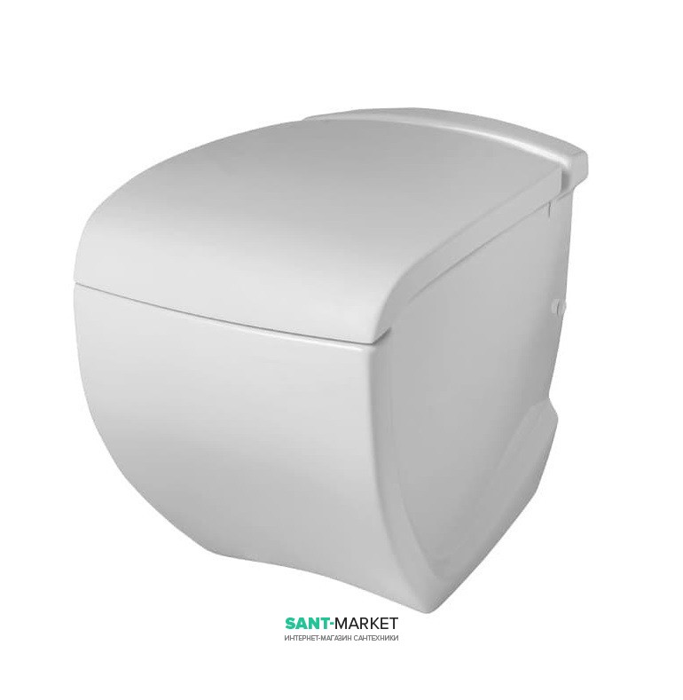 Унитаз напольный ArtCeram Hi-Line 38х54,5 см белый глянцевый HIV002 01;00