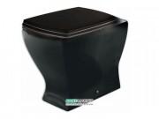 Унитаз напольный ArtCeram JAZZ 36х54 см чёрный глянцевый JZV002 03;00