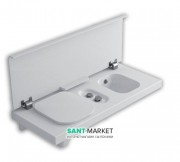 Подвесная система со встроенным унитазом слева и биде Hatria G-Full санфарфор белый YXJR01