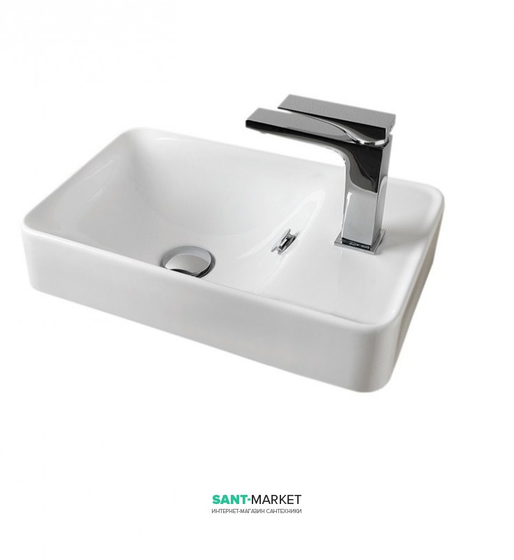 Раковина для ванной ArtCeram Lavamani Savon 45х27,5 см белый глянцевый LML003 01;00