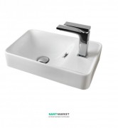 Раковина для ванной ArtCeram Lavamani Savon 45х27,5 см белый глянцевый LML003 01;00