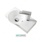 Раковина для ванної ArtCeram Lavamani Union 43х27 см білий глянсовий LML001 01; 00