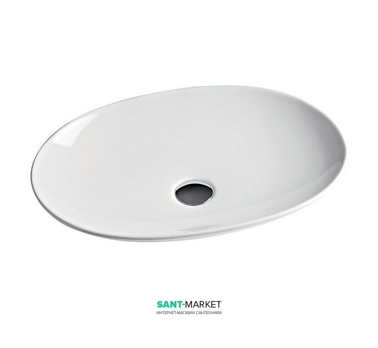 Раковина для ванной ArtCeram La Fontana 60х42 см белый глянцевый LFL001 01;00