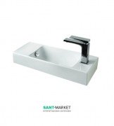 Раковина для ванної ArtCeram Lavamani Brick 54х20 см білий глянсовий LML002 01; 00