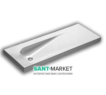 Раковина для ванной подвесная Hatria Grandangolo 130х50 см белый Y0XS01