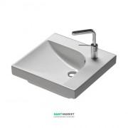 Раковина для ванной накладная Hatria Grandangolo 50х50 см чаша слева белый YXES01